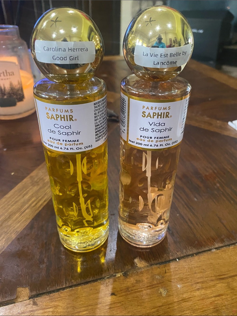 Two (2) Saphir Parfum - cool de saphir and vida de saphir